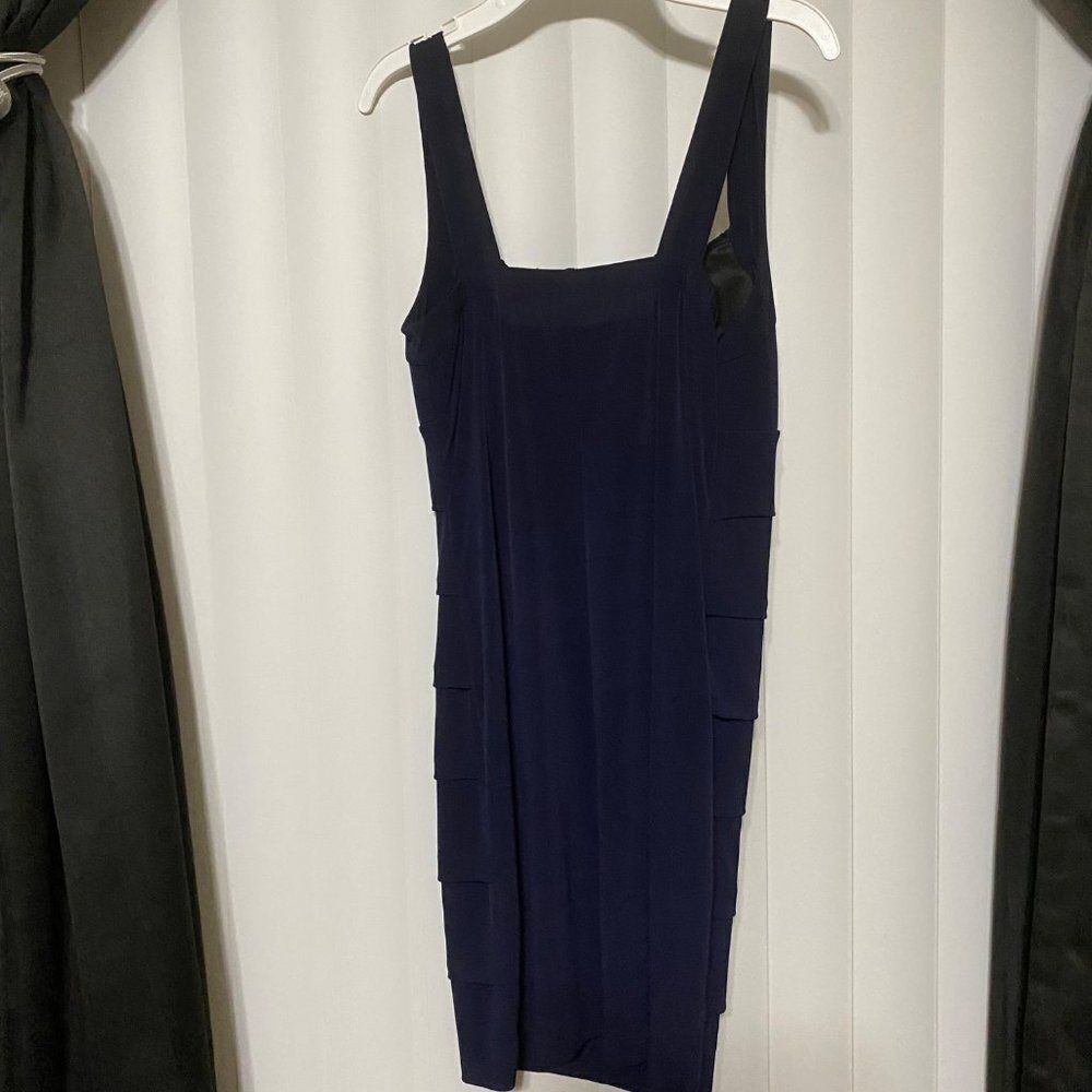 Sweet Storm navy blue scaled dress